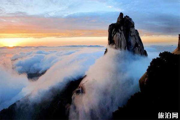 安徽九华山莲峰云海景区